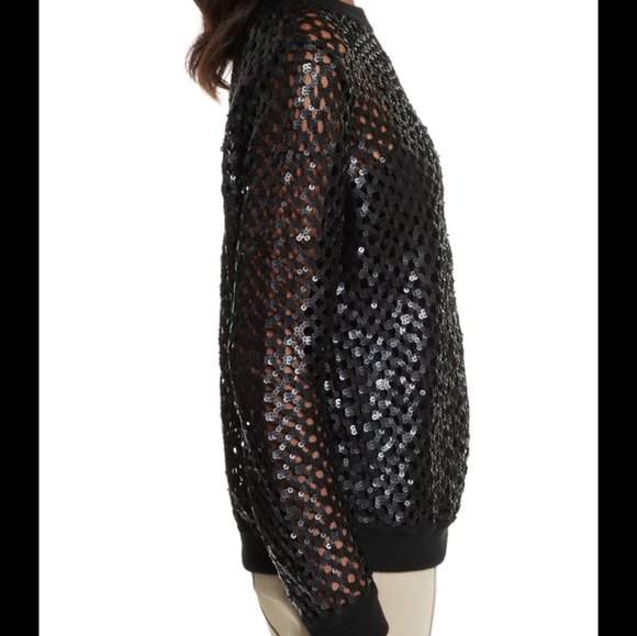 Tory Burch sequin mesh top - Picture 3 of 8